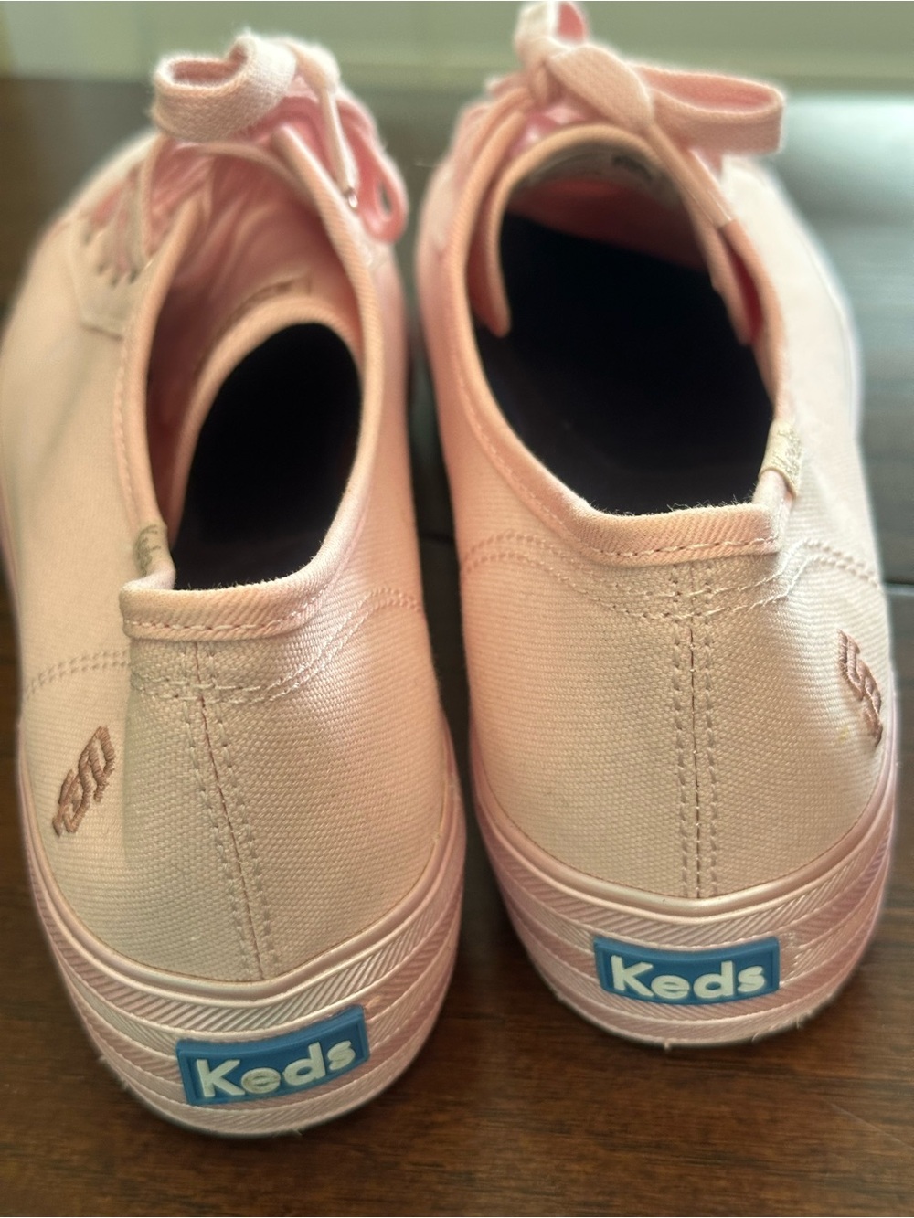 Keds Pink Low-Top Canvas Platform Sneakers 10M - Picture 6 of 11